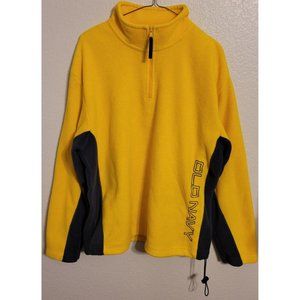Old Navy Fleece Quarter Zip Men's Sweater Yellow Size Large